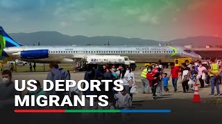 US deports over 300 migrants from Guatemala  ABS CBN News [upl. by Adnorhs]