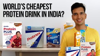 Which is the cheapest protein drink in india [upl. by Airotkiv]