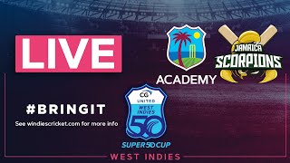 🔴 LIVE West Indies Academy v Jamaica  CG United Super50 2023 [upl. by Ahtelahs]