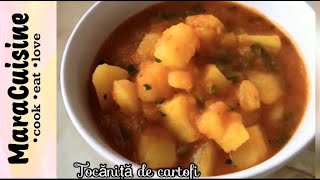 🥔 Simplu bun și delicios TOCANITA DE CARTOFI De post 109  MaraCuisine [upl. by Niko]