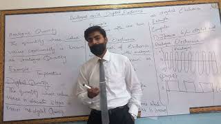 analogue and digital electronics Physics class 10th Shehroz Grammar High School [upl. by Kinelski]