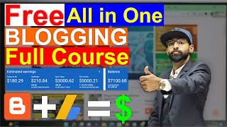 Free Full Blogging Course for Beginners 2023  How to Start Blogging and Earn Money Step by Step [upl. by Okemak261]