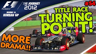 Title Race TURNING POINT MORE DRAMA F1 2012  The Journey Round 16  Korean GP [upl. by Glori]