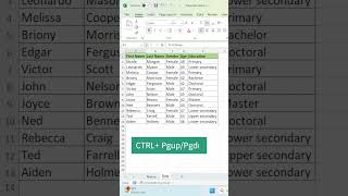 Easy Way To Move Between Sheets In Excel [upl. by Anirahs40]