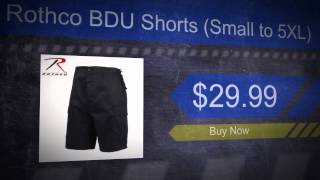 Rothco BDU Shorts Small to 5XL [upl. by Esydnac115]