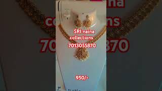 necklace new model one gram jewellery 2024 [upl. by Crispen]