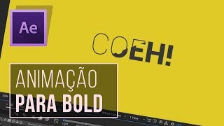 ANIMAÇÃO TIPOGRÁFICA PARA BOLD no After Effects [upl. by Amzu]