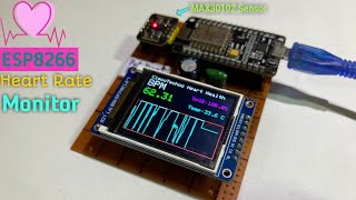 DIY MAX30102 Heart Health Monitor Using ESP8266 [upl. by Ariet]