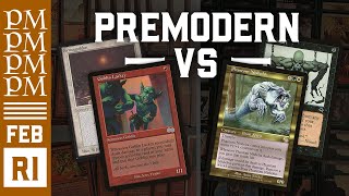 RW Goblins vs Reanimator  Round 1  February Premodern MTG Tournament [upl. by Acinot]