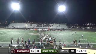 Desert Mountain vs Campo Verde V Football [upl. by Geno550]