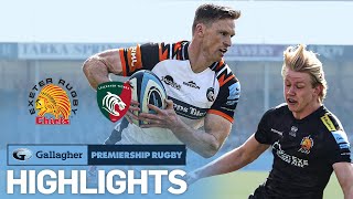 Exeter v Leicester  HIGHLIGHTS  Ashton Equals Try Record  Gallagher Premiership 202122 [upl. by Engud]