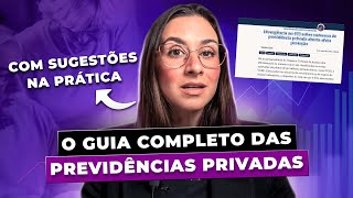 O Guia Completo das PREVIDÊNCIAS PRIVADAS pra que serve como escolher vale a pena ou não [upl. by Ahsini]