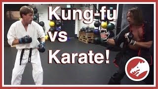 KUNGFU vs KARATE Real sparring [upl. by Adnalra993]