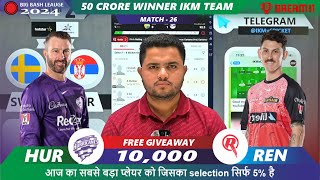 REN vs HUR Dream11 REN vs HUR Melbourne Renegades vs Hobart T20 Match Dream11 Prediction Today [upl. by Viccora36]