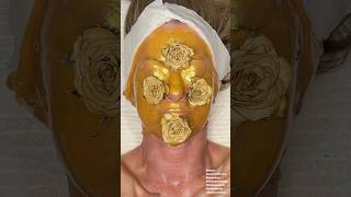 ASMR Relaxing Facial Gold Theme [upl. by Binnings942]