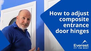 How to adjust composite entrance door hinges [upl. by Stephania]