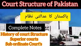 COURT STRUCTURE OF PAKISTAN  LLB [upl. by Zollie650]