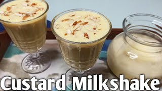 Custard Milkshake  Custard Drink  Ramzan Special  Summer Drink  Custard Sharbat [upl. by Silas]