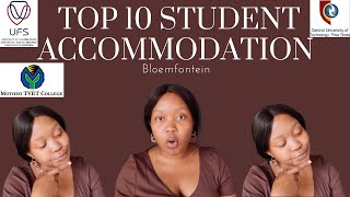 TOP 10 STUDENT ACCOMMODATION IN BLOEMFONTEINUFS CUT amp MOTHEO STUDENTS [upl. by Orlina3]