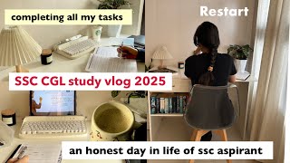 SSC CGL study vlog 2025 📖📚an honest day in life of ssc aspirant ✨☘️ cgl cgl2025 ssccgl [upl. by Aksehcnarf]