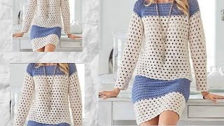 como tejer a crochet blusa y falda conjunto facil y elegante tips y consejos SUBTITLES [upl. by Oyek]