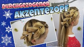 AKZENTE ZOPF durchgezogen🎀Haare mittellang🎀coole Mädchen ZöpfeampFrisuren [upl. by Pudendas]