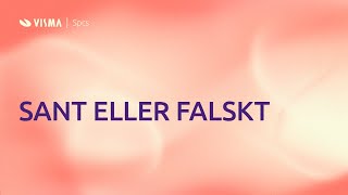 Sant eller falskt om Visma eEkonomi [upl. by Tertias]