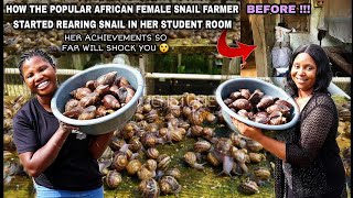 I STARTED MY SNAIL FARM IN MY STUDENT ROOM WITH 30 SNAILS but now have THOUSANDS TODAY Danica Kosy [upl. by Sophi]