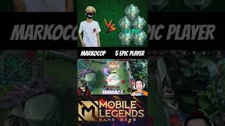 Markocop vs 5 epic players🔥 1v5 Markocop Aldous op savage🔥 markocop aldous mlbb shorts [upl. by Corly416]