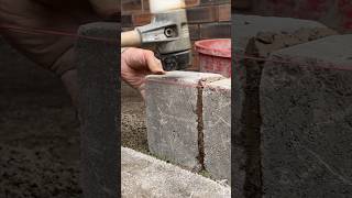 Setting kerbs See linked video for full job construction kerbs garden siteprep siteworks [upl. by Dnomso]