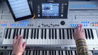 AZZURRO  Tyros Accordeon Organ version [upl. by Winna]