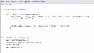 wxPython Programming Tutorial  12  Check Boxes [upl. by Happy597]