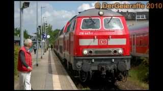 218 mit RegionalBahn in Preetz PURER SOUND [upl. by Arremat]