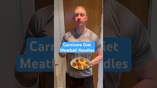 Carnivore Diet Meatball Noodles 🍜 carnivore carnivorediet recipe cooking healthy health [upl. by Thurlow]