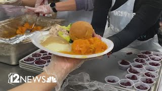 Volunteers come together in Tolleson for an annual Thanksgiving tradition [upl. by Zinnes490]