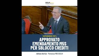 Super Bonus approvato emendamento M5S per sblocco crediti 23112023 [upl. by Ellekim]