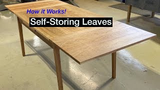 Walkaround of Extension Table with SelfStoring Leaves [upl. by Aznola]