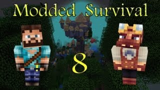 Minecraft Modded Survival Ep8  Preemptive Strike [upl. by Allenotna]