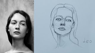 How to Draw Heads Loomis Method [upl. by Dnaleel]