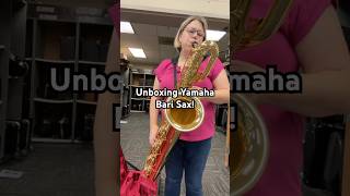 Unbox a new Bari Sax wme banddirector band barisax unboxing saxophone yamaha baritonesax [upl. by Ahlgren]