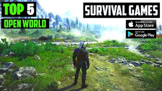 Top 5 Open World Survival Games For Android  Top 5 Survival Games For Android [upl. by Ellerrehs]