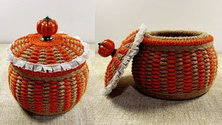 Pumpkin Basket Making Process [upl. by Etteloiv]