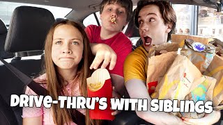 Drive Thrus With Siblings Be Like 😂 [upl. by Nnylylloh]