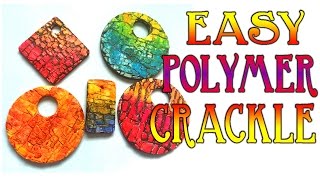 Simple CrackleCracked Effect Polymer Clay [upl. by Wharton]