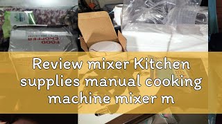 Review mixer Kitchen supplies manual cooking machine mixer meat grinder pound garlic mashed handpu [upl. by Lered]