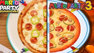 Comparison of Eatsa Pizza in Mario Party 20002021 [upl. by Dorcy]