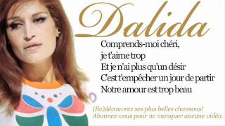 Dalida  Garde moi la dernière danse  Paroles lyrics [upl. by Lavella]