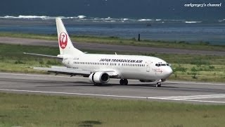 新石垣空港 Japan TransOcean Air JTA Boeing 737400 JA8991 2013623 [upl. by Larisa]