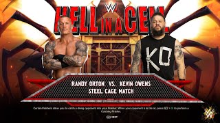 Randy Orton Vs Kevin Owens  WWE 2k24 Steel Cage Match [upl. by Normac657]