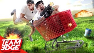 Fortnite Shopping Cart Shootout  IRL [upl. by Aicek]